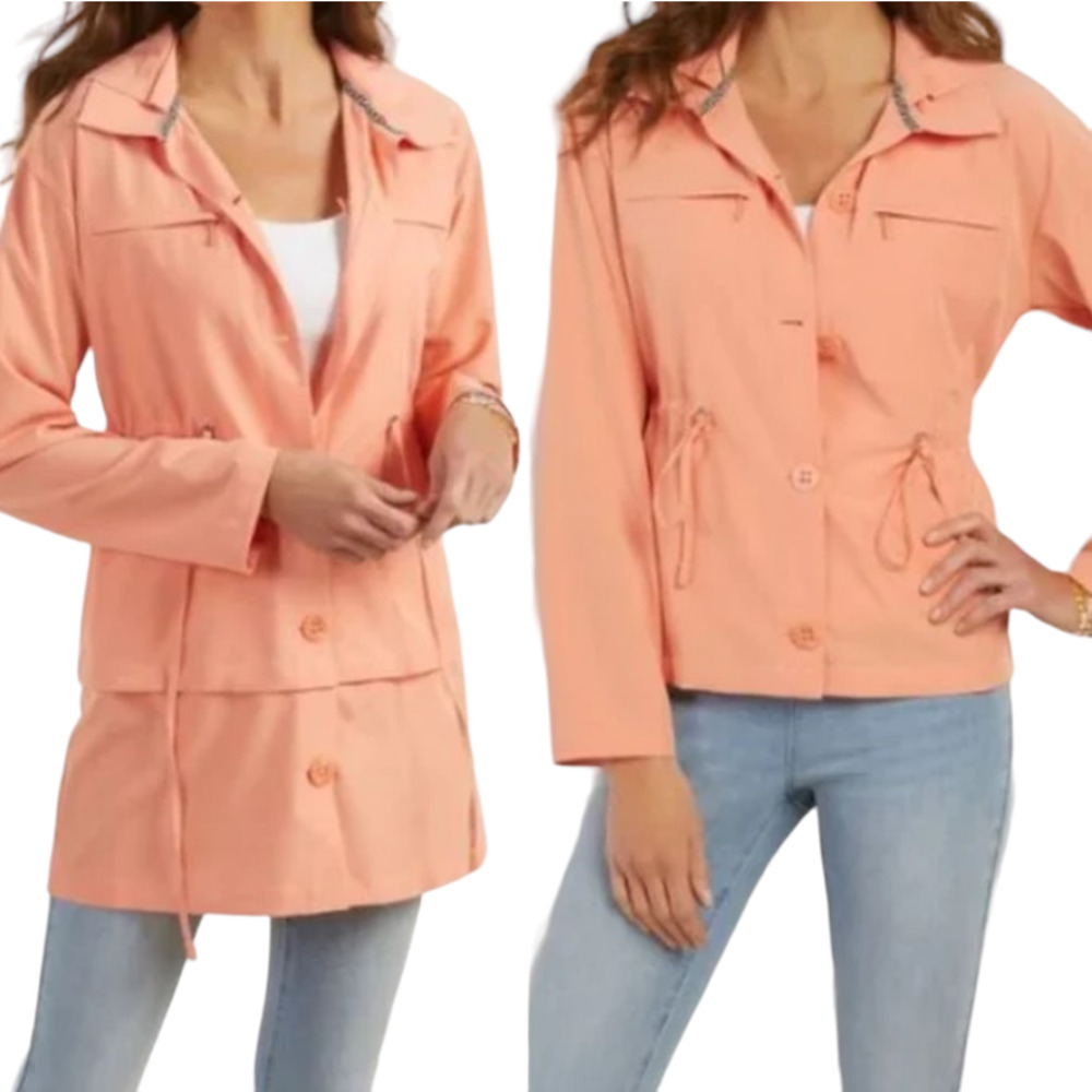 SOFT SURROUNDINGS Go Lively Convertible Jacket Canyon Sunset 2DT76 Women's Small